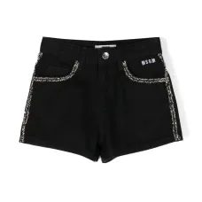 Джинсовые шорты с контрастной отделкой Джинсовые шорты с контрастной отделкой