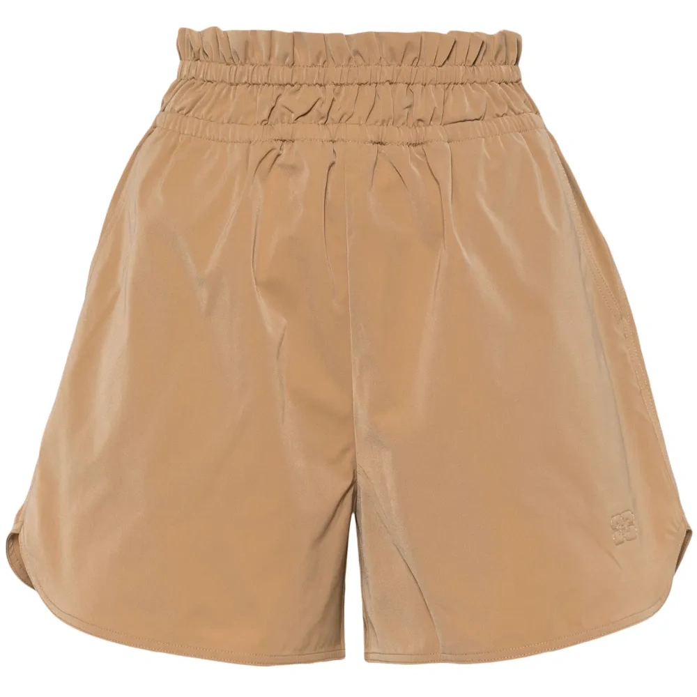 Шорты с вышитым логотипом