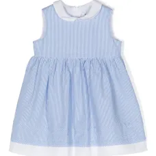 Полосатое платье без рукавов