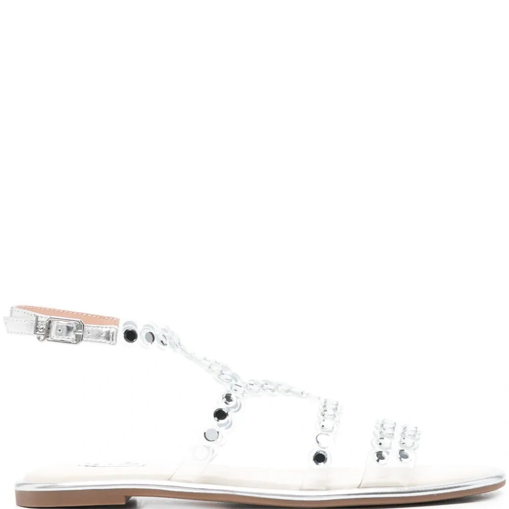 Сандалии с кристаллами