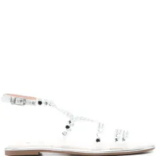 Сандалии с кристаллами