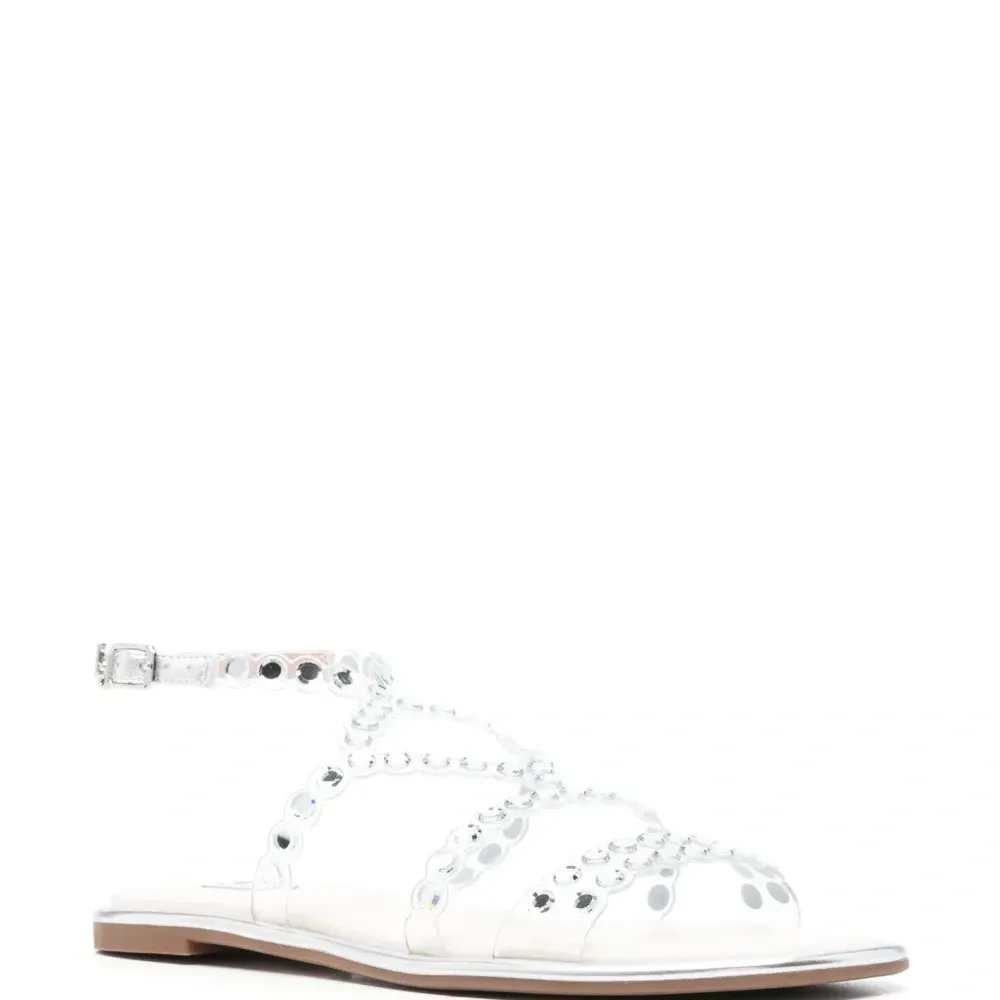 Сандалии с кристаллами