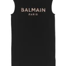 Платье без рукавов со стразами