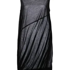 Платье мини с прозрачным слоем