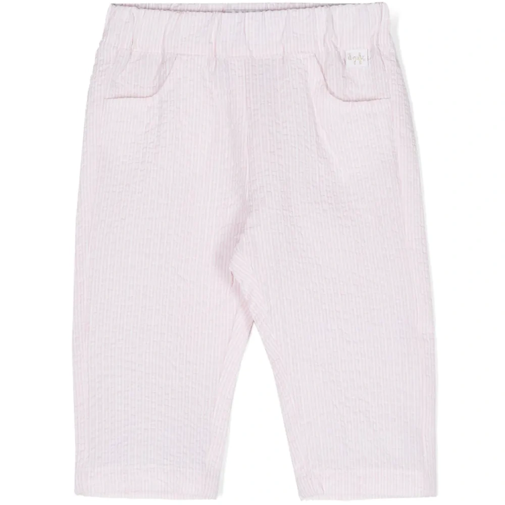 Полосатые брюки из сирсакера