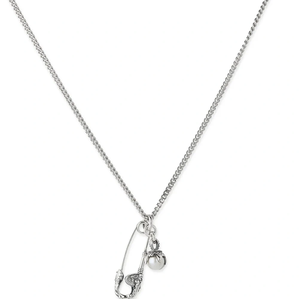 Колье с подвеской и жемчугом