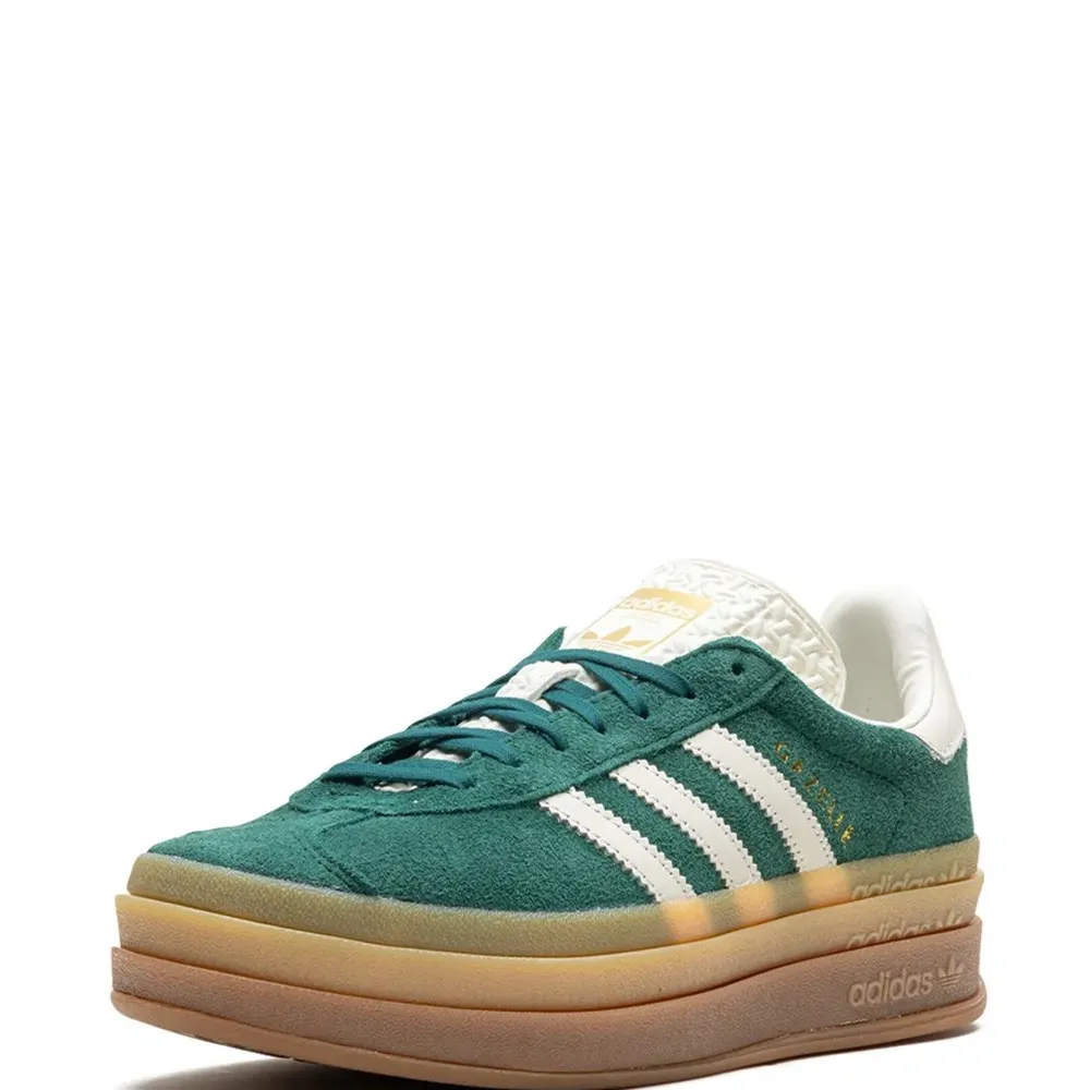 Кроссовки Gazelle Bold Green / White / Gold Кроссовки Gazelle Bold Green / White / Gold