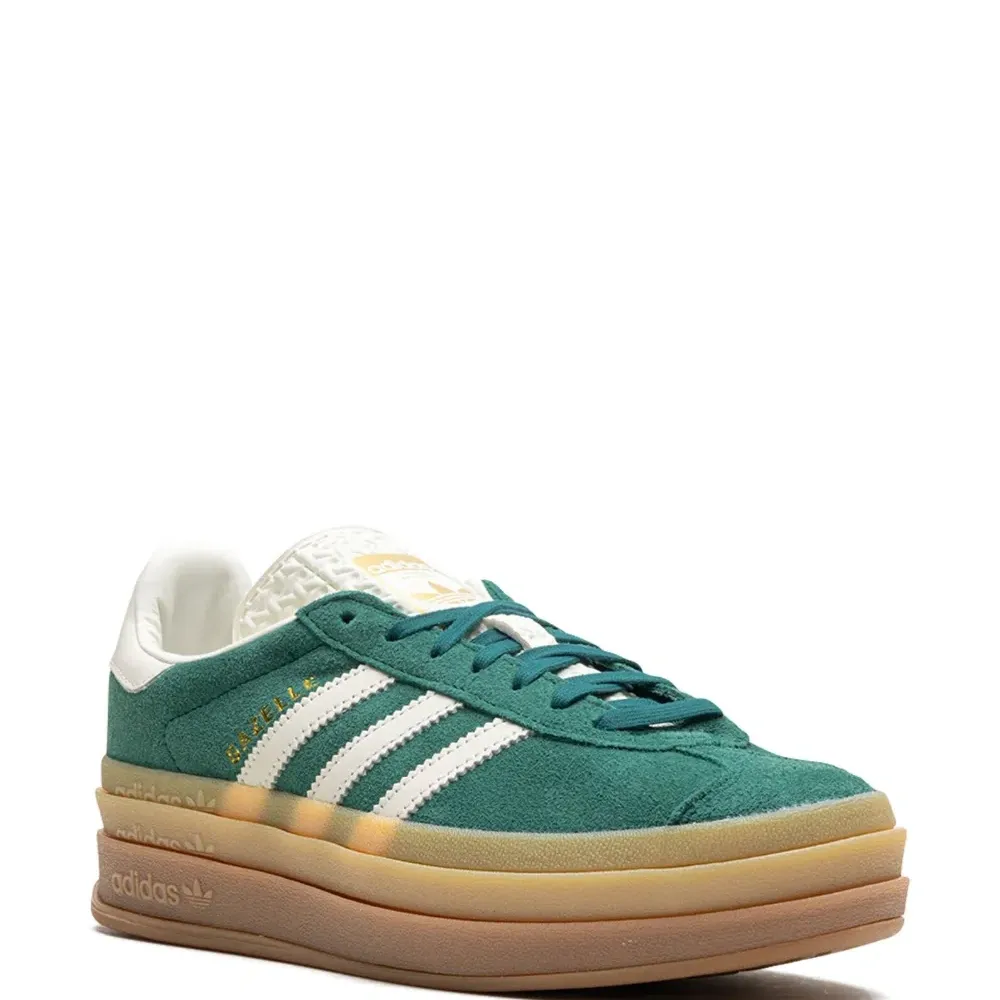 Кроссовки Gazelle Bold Green / White / Gold Кроссовки Gazelle Bold Green / White / Gold