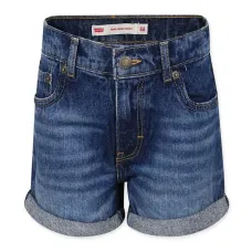 Джинсовые шорты с завышенной талией