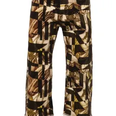 Зауженные джинсы с бахромой