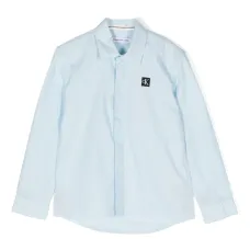 Поплиновая рубашка с логотипом Поплиновая рубашка с логотипом