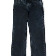 Джинсы с завышенной талией и логотипом