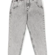 Джинсы средней посадки с тисненым логотипом