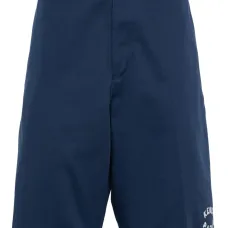 Шорты-бермуды с вышитым логотипом