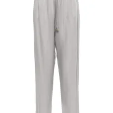 Зауженные атласные брюки