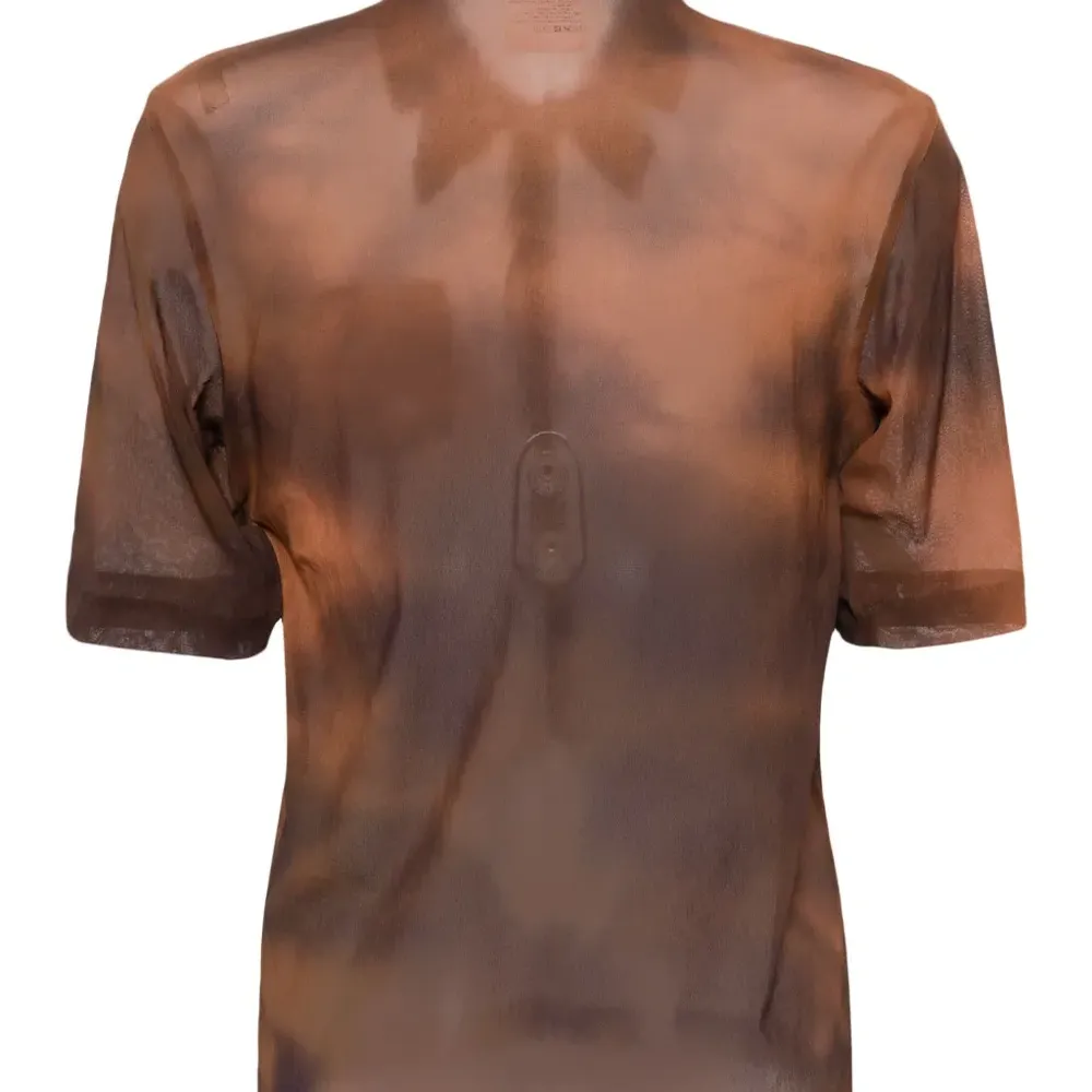 Блузка на молнии с абстрактным узором