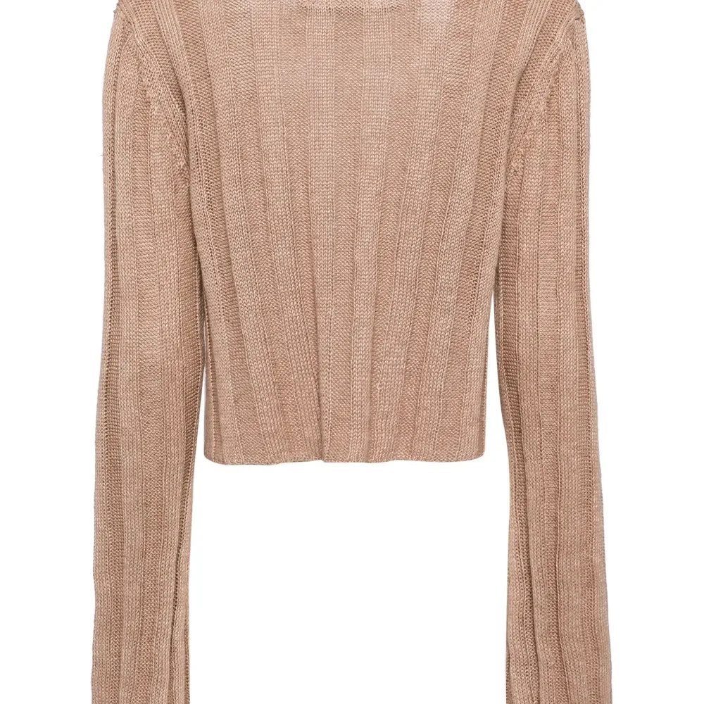 Льняной джемпер с вышивкой