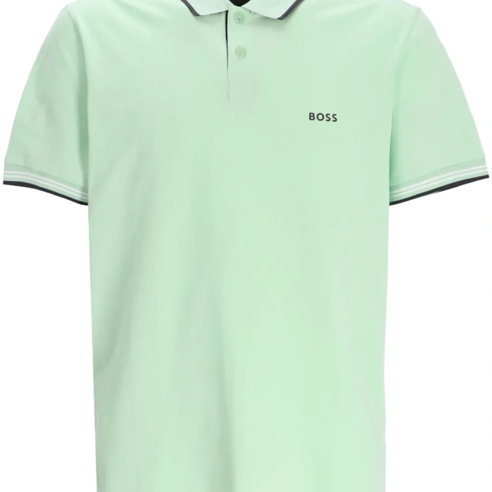 Рубашка поло Paule 1 с отделкой в полоску