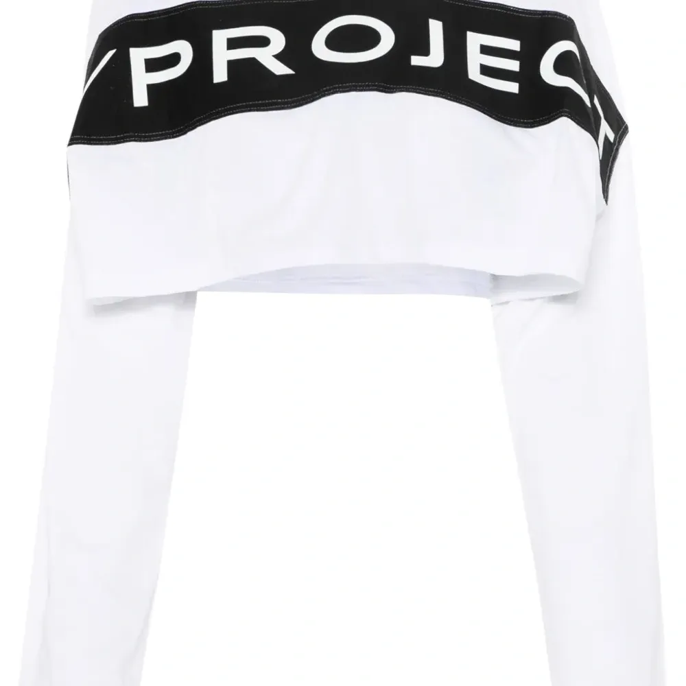 Укороченная футболка с логотипом