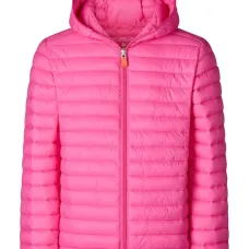 Стеганая куртка с капюшоном