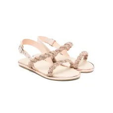 Сандалии со стразами