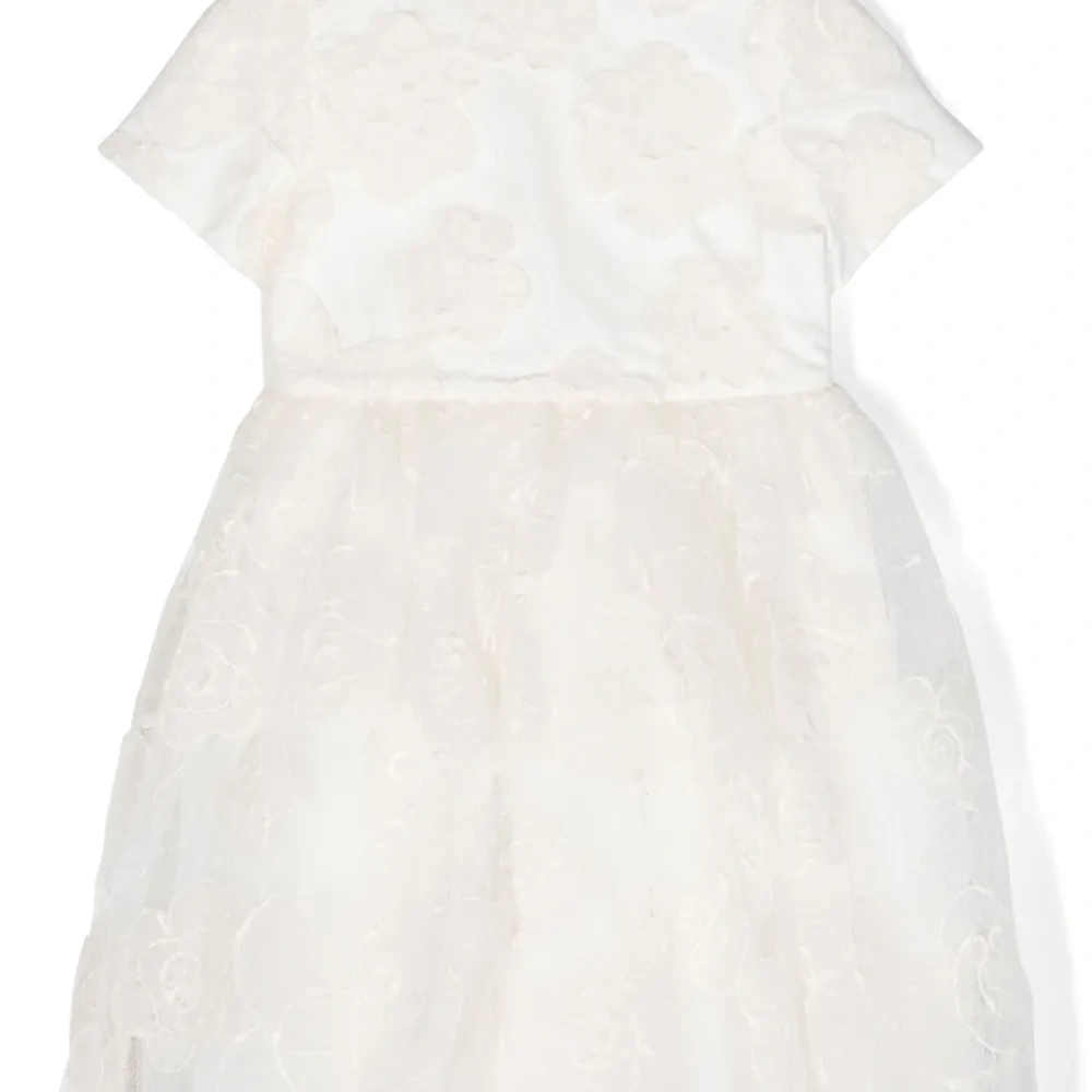 Платье из тюля с цветочной вышивкой