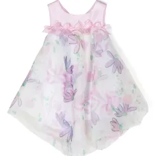 Атласное платье с цветочным принтом