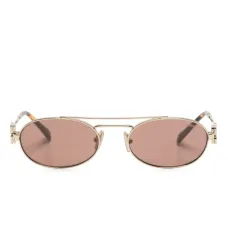 Солнцезащитные очки в овальной оправе