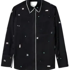 Пижамная рубашка с камнями