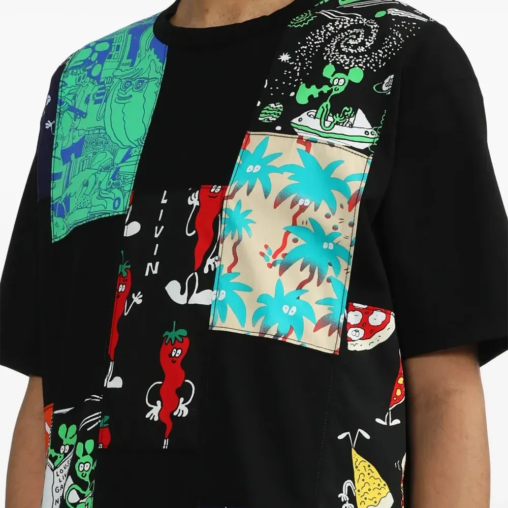 Футболка в технике пэчворк из коллаборации с Lousy Livin Футболка в технике пэчворк из коллаборации с Lousy Livin