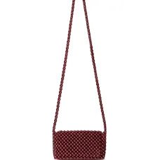 Мини-сумка через плечо Carla с бусинами