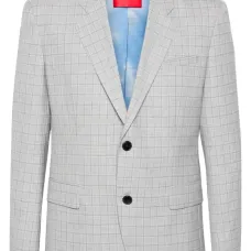 Однобортный пиджак в клетку