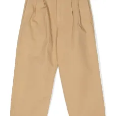 Прямые брюки с вышитым логотипом