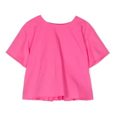 Футболка из органического хлопка со сборками