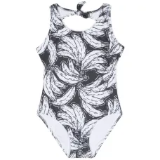 Купальник с открытой спиной и принтом