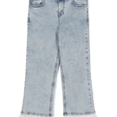 Джинсы из органического хлопка с перьями Джинсы из органического хлопка с перьями