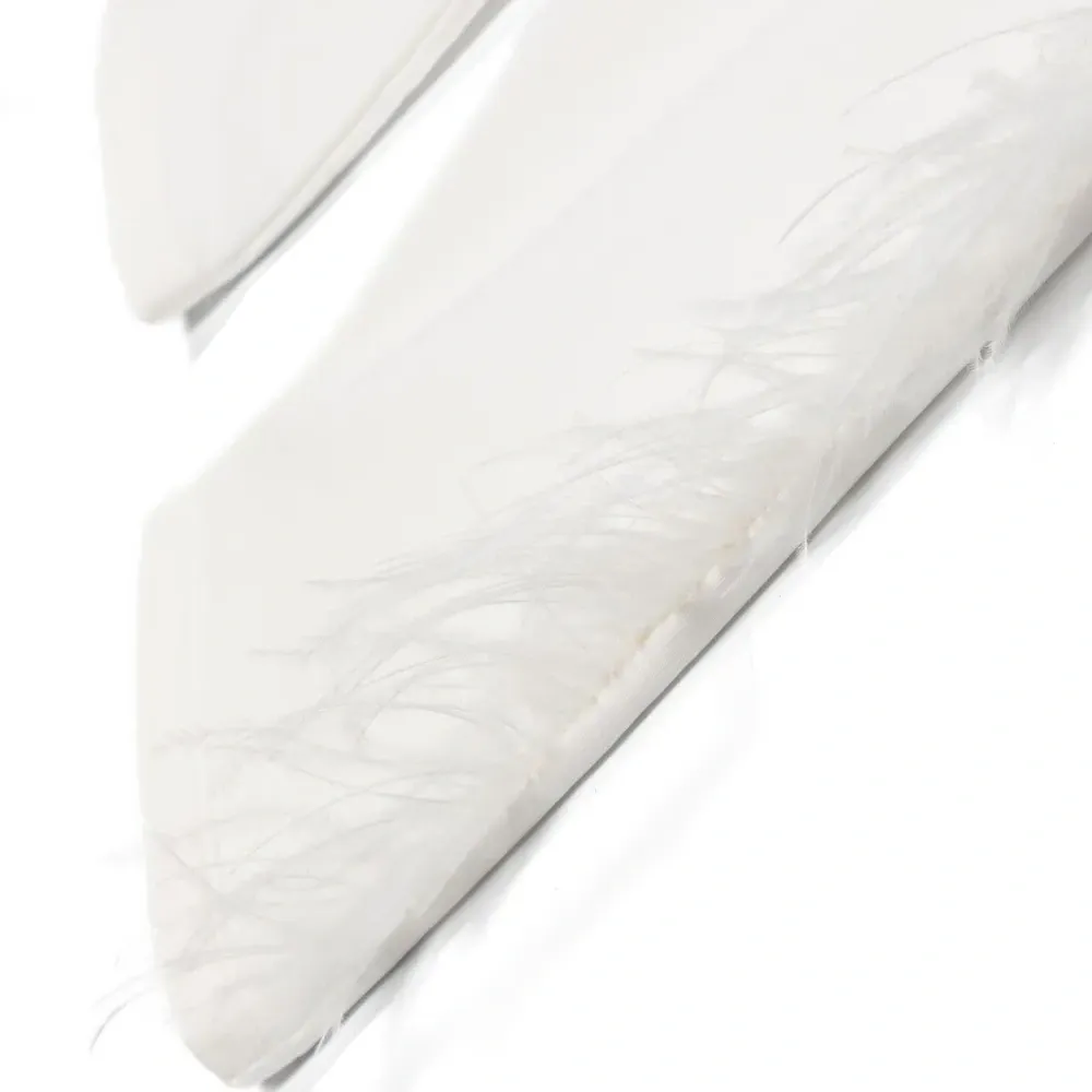 Брюки из органического хлопка с перьями