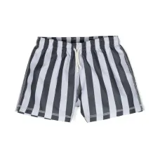 Полосатые плавки-шорты с кулиской