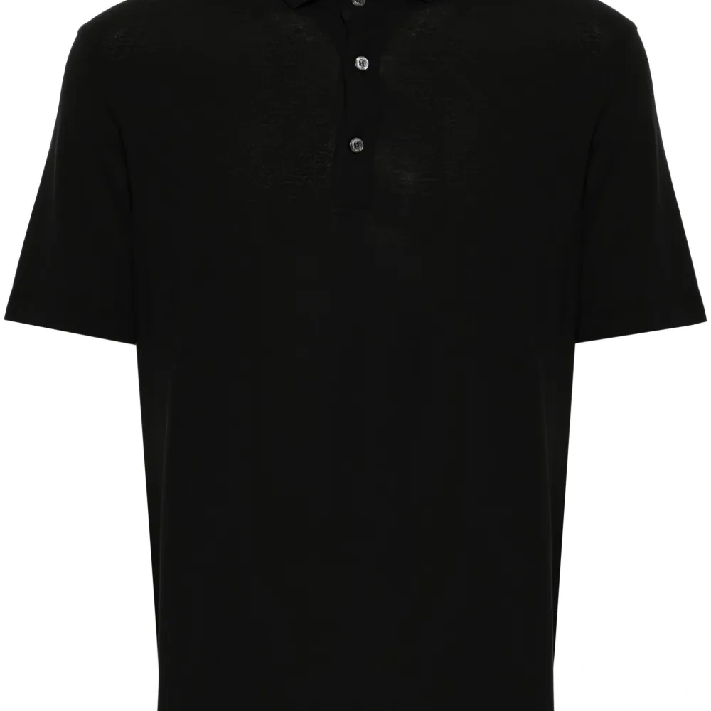 Рубашка поло с отложным воротником