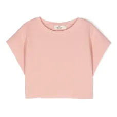 Укороченная фактурная футболка