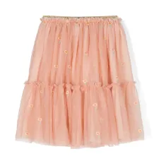 Юбка из тюля с цветочной вышивкой