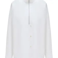 рубашка на молнии с высоким воротником