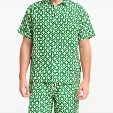 Рубашка с геометрическим принтом