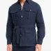 Рубашка-куртка из льняной/фланелевой смеси