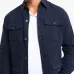 Рубашка-куртка из льняной/фланелевой смеси
