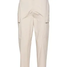 Поплиновые брюки прямого кроя