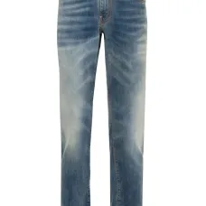 Узкие джинсы с эффектом потертости