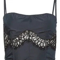 Топ-бюстье с кружевом