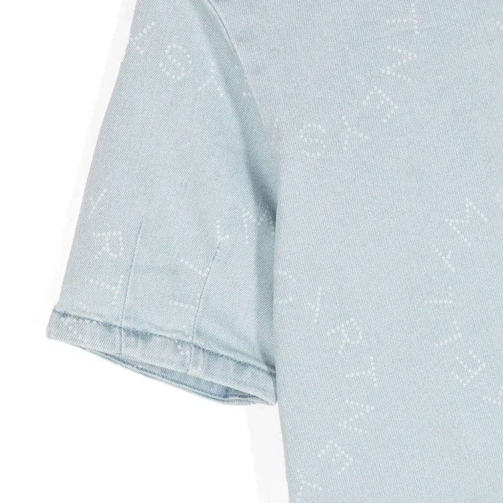 Джинсовое платье с логотипом