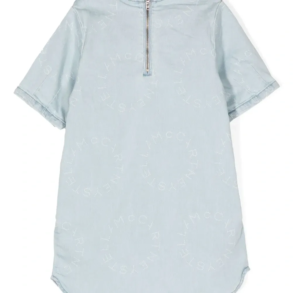 Джинсовое платье с логотипом